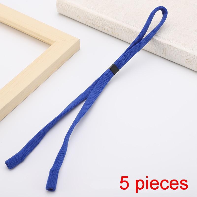 Adjustable Glasses Strap 5Pcs Anti Slip Skin Friendly Eyeglass Lanyard Spectacle Neck Cord for Hiking Camping Daily Use