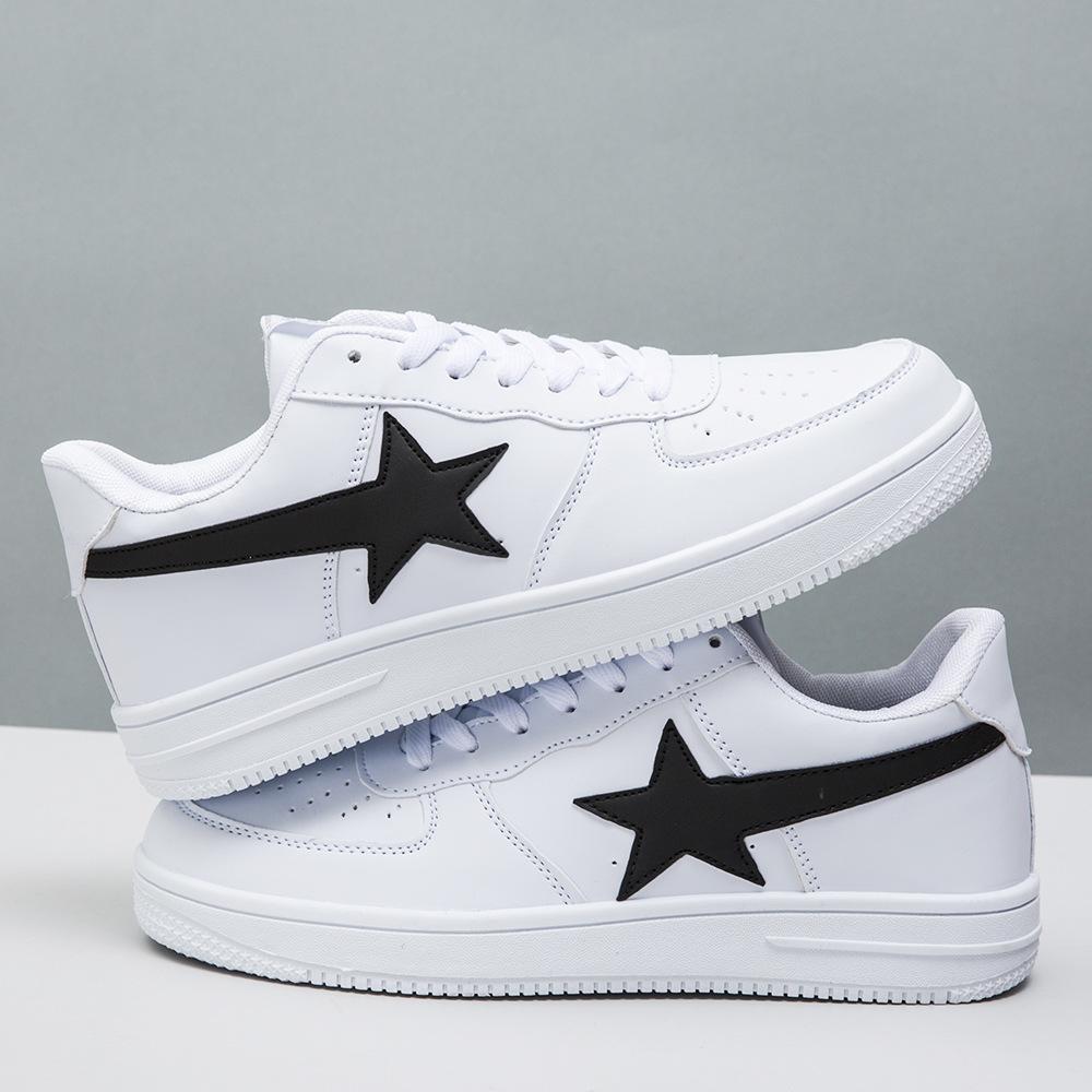 Men's and women's little white shoes fashion trend couple board shoes comfortable and lightweight student sports shoes