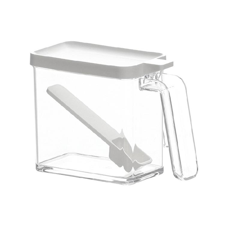 

Seasoning Box with Cover and Spoon Seasoning Rack with Cover and Spoon Household 1