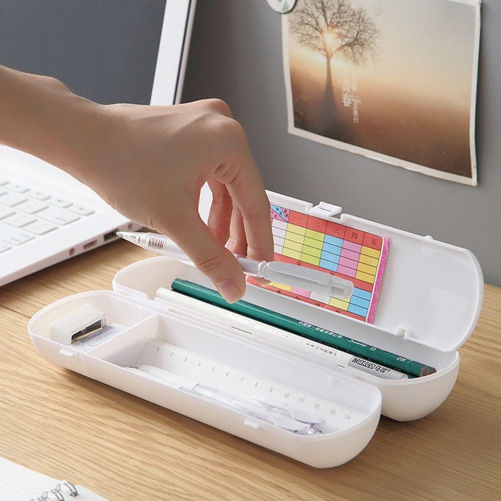 Simple Pen Box Mini Pencil Pouch Durable Stationery Storage Bag Student