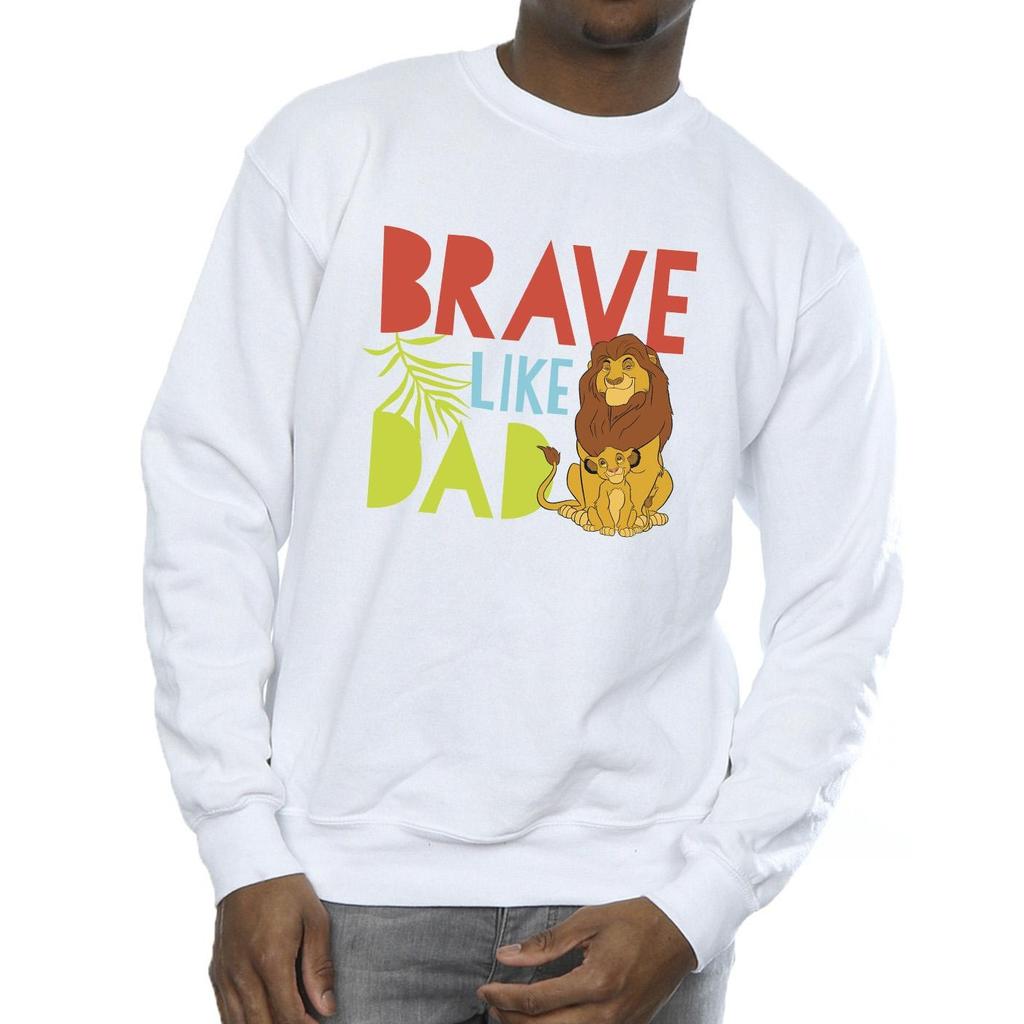 Disney Mens The Lion King Brave Like Dad Sweatshirt