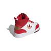 adidas Originals Drop Step Slip Resistant Abrasion Resistant High Top Kids' Skateboarding Shoes White Red Gold GY2028