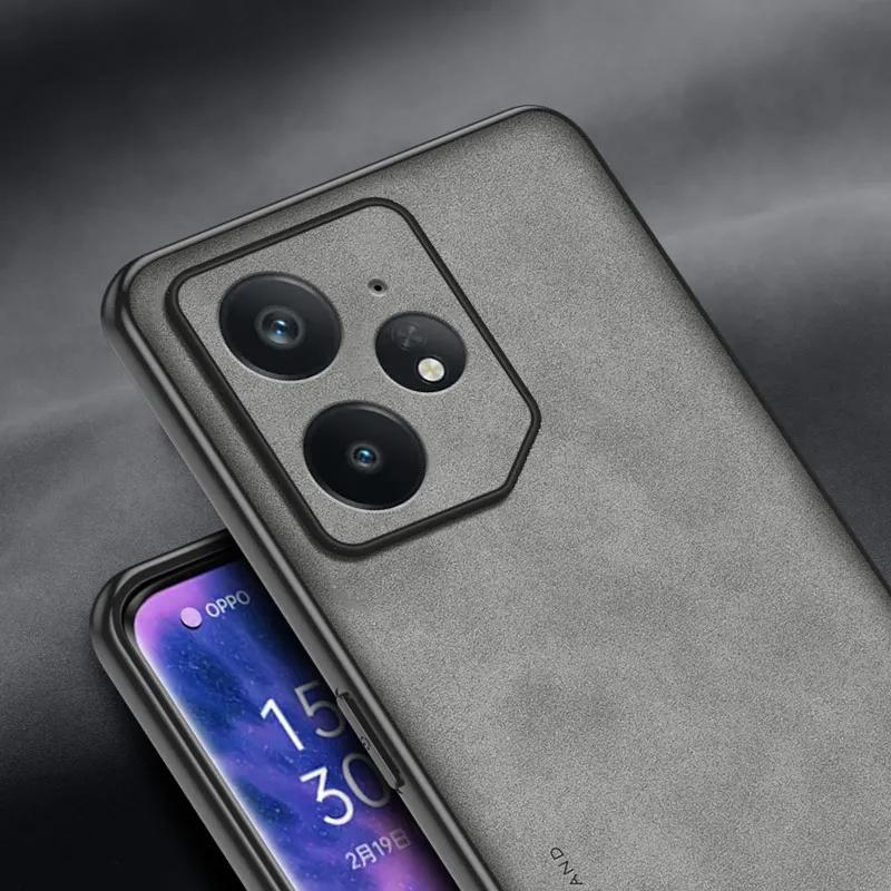 For Realme NEO 7 GT 7 Pro Luxury Skinsheep Leather Hard Case for Realme NEO7 GT7pro 6 T NEO 6 SE Protect Shockproof Matte Silicone Bumper