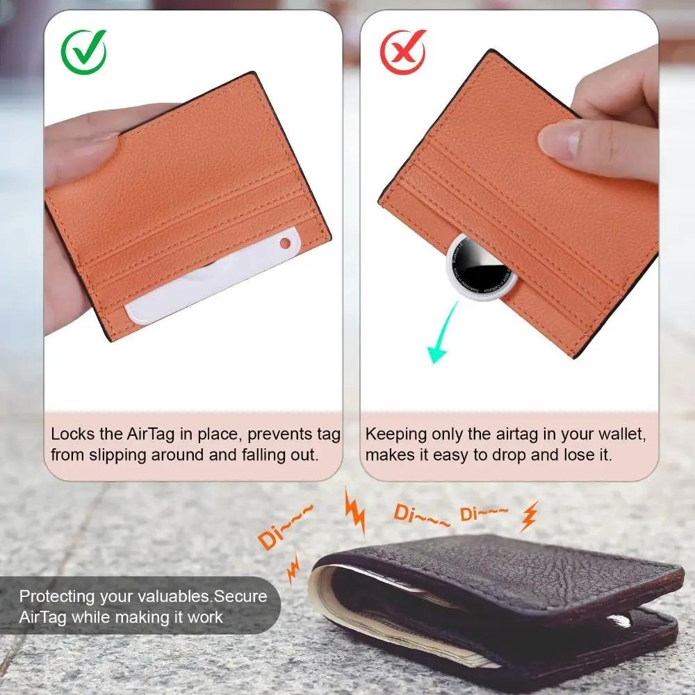 High Quality Ultra-Thin Wallet Case All-Around Multifunctional Locator Sleeve Soft Card Holder for Airtag Keys