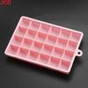 1pcs With Lid /No Lid 24-hole Silicone Ice Tray Square Box Auxiliary Food Puree Cheese Jelly Mold Bar Kitchen Tool Cocktail Cube
