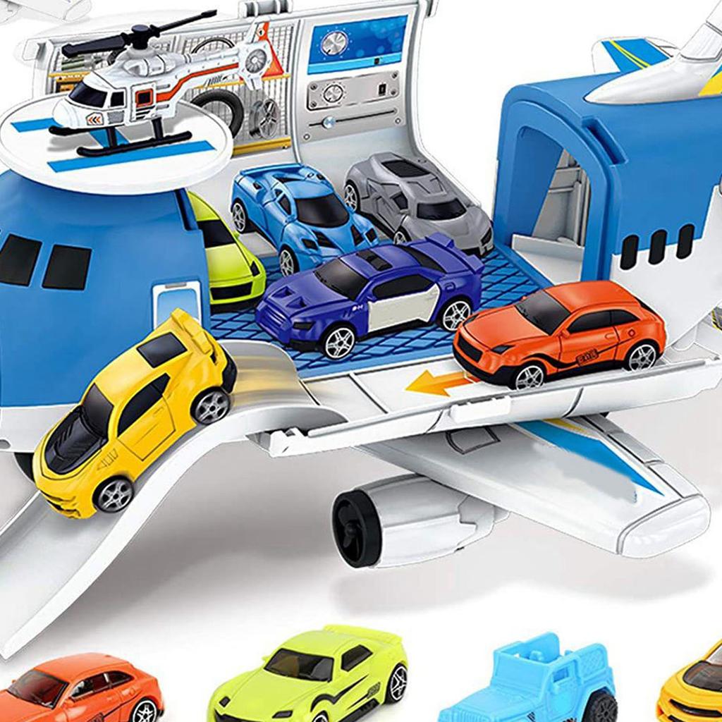 Aircraft Vehicle Toys Fun Educational Simulation Transport Cargo Airplane Car Toy Play Set for 3 To
