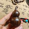 Natural Agarwood Mini Gourd Pendant Hand Carved Vintage Wooden Jewelry for Women Men Spiritual Gift Figurines Accessories