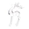 1Pc  Deer Figurines Desktop Ornament Transparent Elk Reindeer Sculpture
