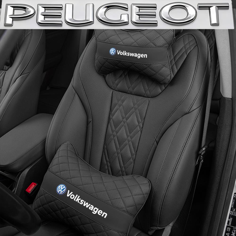 Car Seat Head Support Cushion Lumbar Pillow Interior Accessories / Hub Cap For VW R Golf Touran Octavia Motion GTI Polo Auto MK7