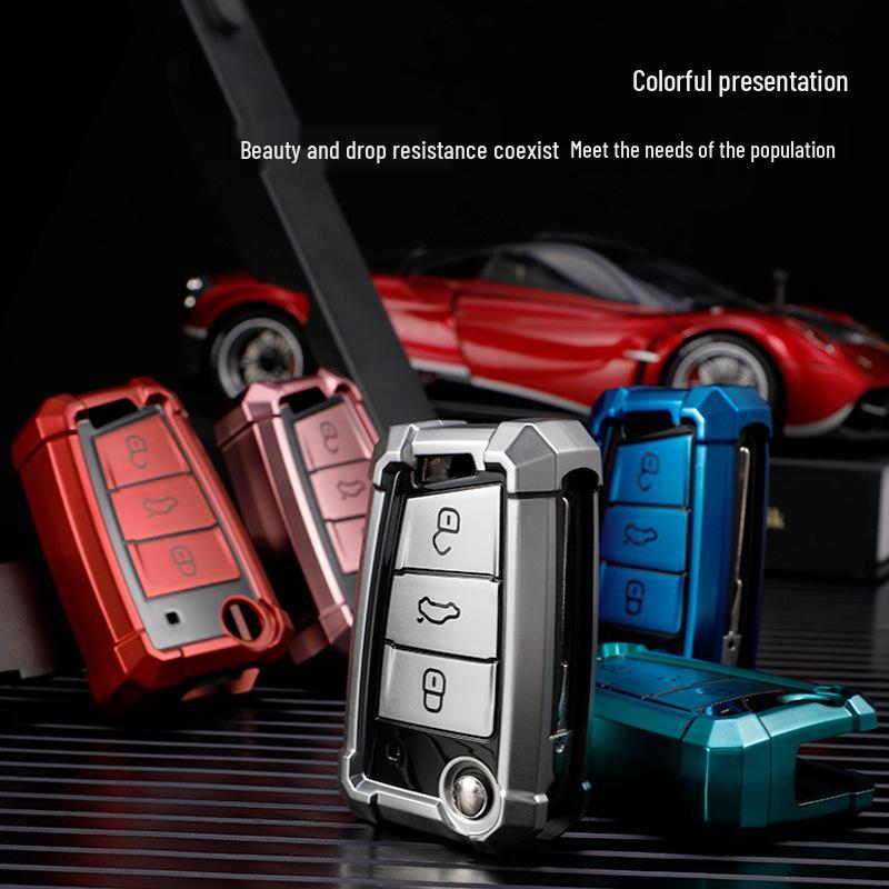 Volkswagen Key Case for Tiguan L, Lavida Plus, Tayron, Tayron X, Teramont, Lamando, Golf 7 - Key Bag Shell