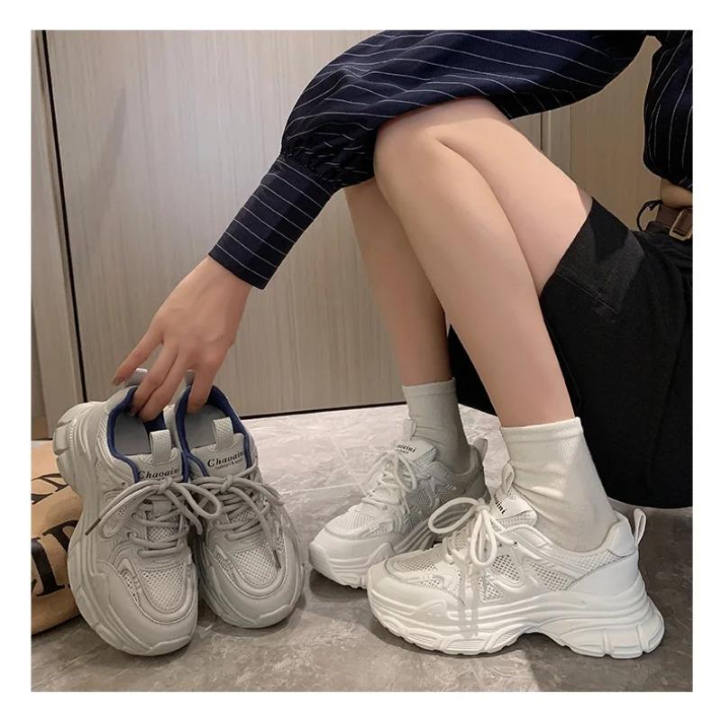 Dad Shoes, Women's Mesh Shoes, Breathable Women's Shoes, Running Shock Absorption, Light Sneakers, Platform Shoes