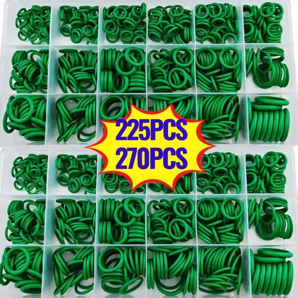 225PCS/27PCS Assorted Sealing Rings O-Ring Gasket Assortment  Automotive Air Conditioning