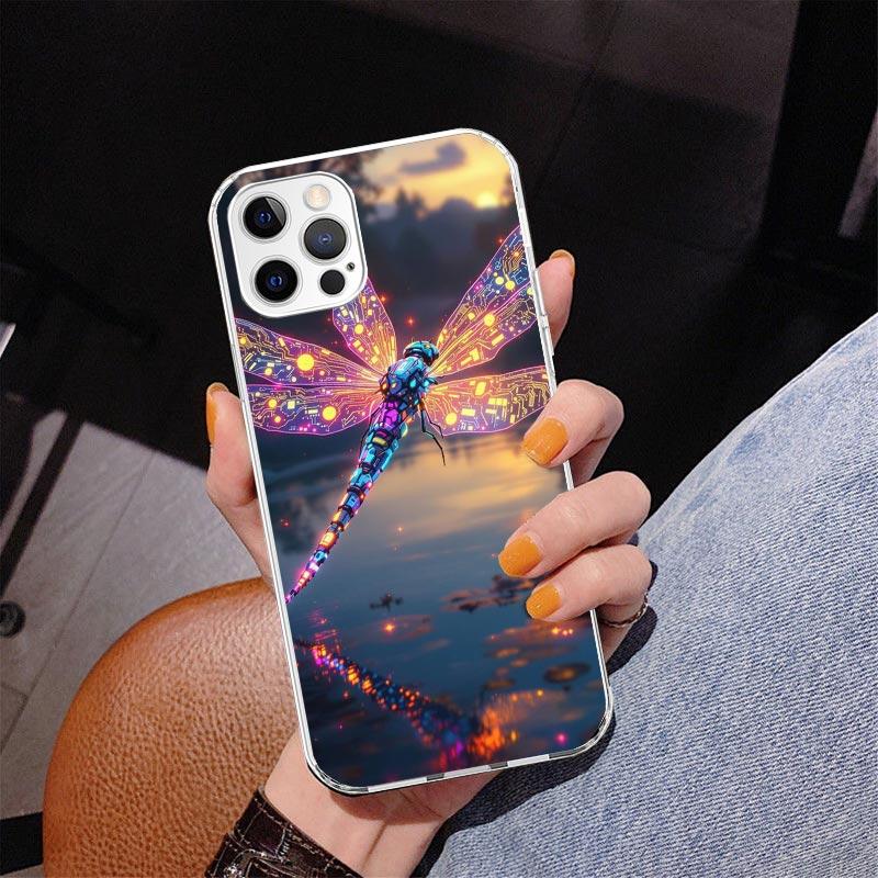 Beautiful Dragonfly Enthusiasts Phone Case For iPhone 17 Air 16 Pro Max 16E 15 + 14 Plus 11 12 13 Mini 7 8 SE Gift Print Cover F