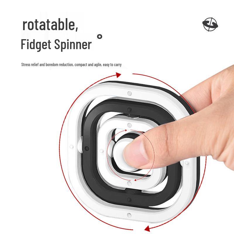 Universal 3D Black & White Finger Spinner Toy: Colorful Stress Relief for Kids, Creative Infinite Flipping Gyro