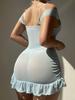 Sexy Lace See-through Nightdress & Thong Set - New Hot Sale