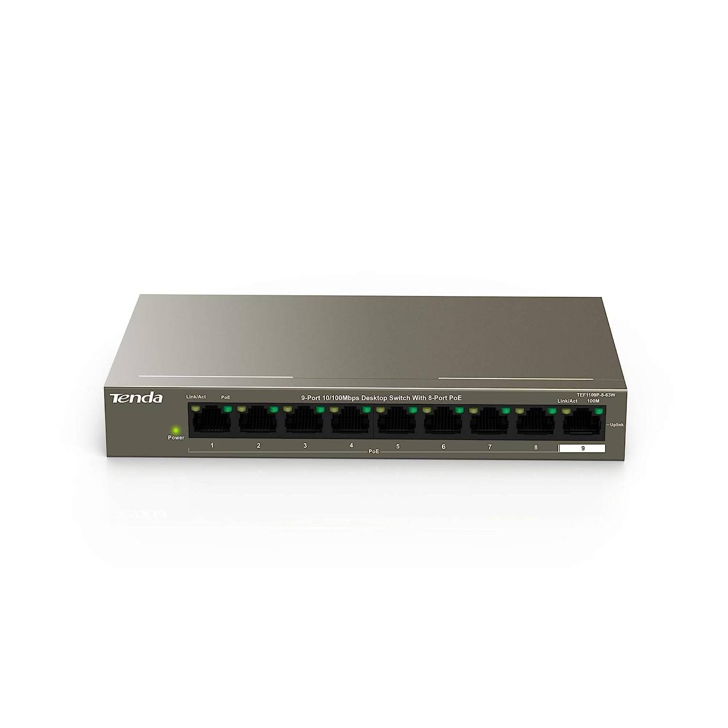 

Коммутатор Tenda 9port Teg1110pf-8-102w