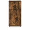 Bathroom Cabinet with Door Smoked Oak 39.5 x 36 x 88 cm