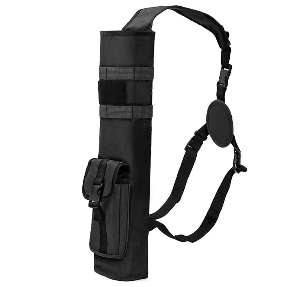 Archery Quiver with Molle System Pocket Lightweight Multi-Function Back Arrow Quiver for Target Shooting and Hunting