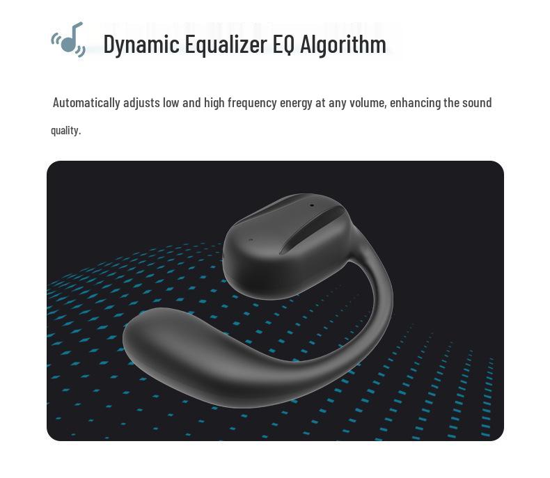 In-Ear Bone Conduction Wireless Bluetooth Headphones: Sweatproof, Ultra-Long Battery, for Running & Sports, Compatible with Apple & Android.