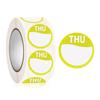 New Paper Week Stickers 500 Pcs Self-Adhesive Date Stickers Food Containers Round Food Packaging Dots Label Kitchen