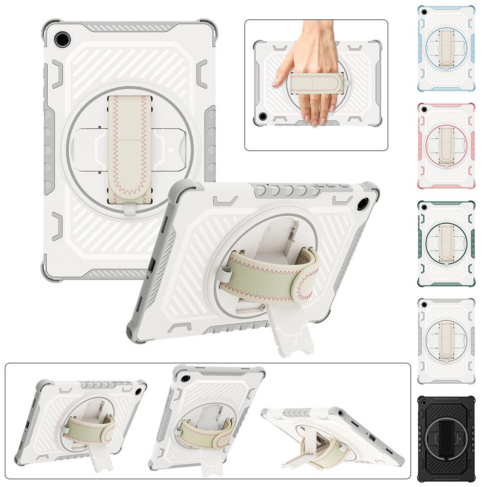 Samsung Tablet A8X/A11/A9+ Rotating Stand Case with Hand Strap