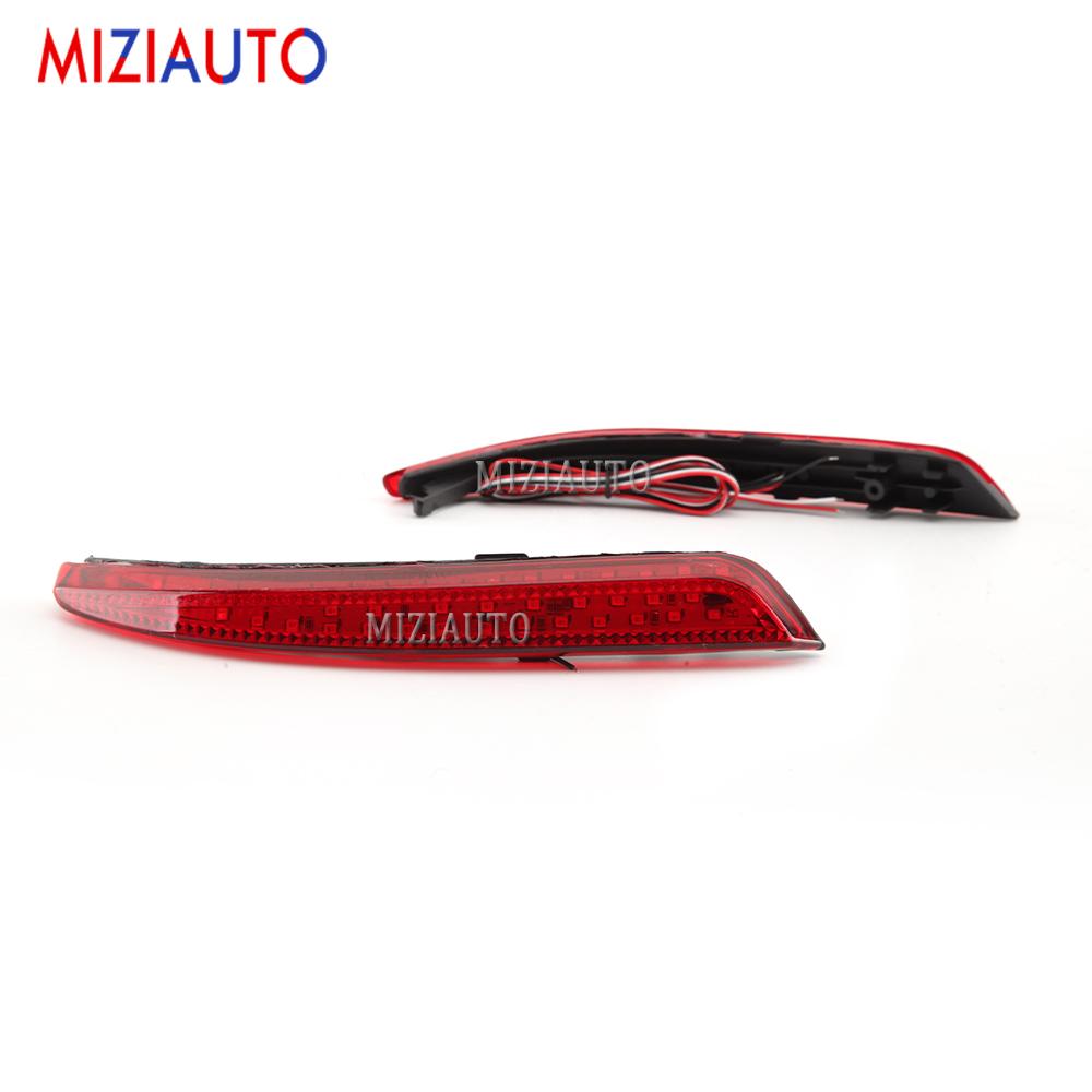 Rear Brake Tail Lights For Nissan Almera Bluebird Sylphy 2009-2011 LED Rear Bumper Reflector Lamps Turn Signal Fog Lamp
