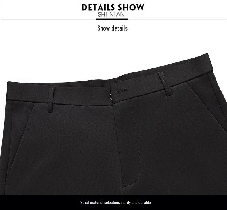 Men's Versatile Stretch Straight-Leg Casual Pants for Spring/Summer - Dad Style