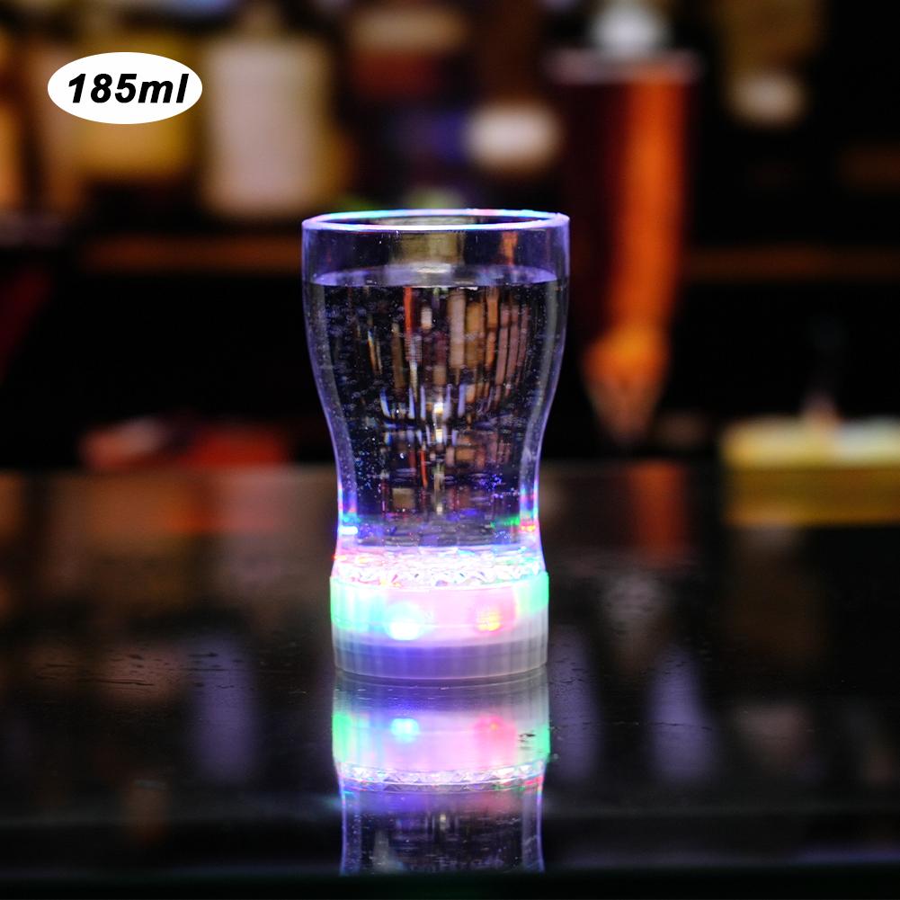 

185-550ml Flashing Cup Wine Beer Whisky Mug Water Induction Cola Drinking Cup LED Automatic Glowing Cup Party Decorative Supplies #6 185ml