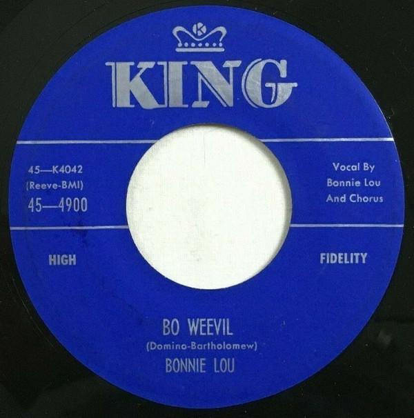 

7inch Record BONNIE LOU - Bo Weevil 454900 King Records 1956 US Rock Used