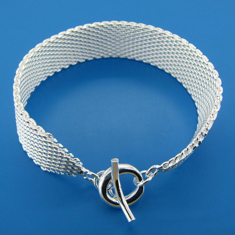 Jewelry Arrivals New Sterling Silver Wide Classic Menwomens Bracelet Bangle