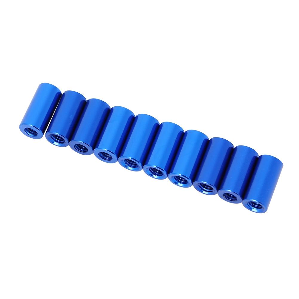 10Pcs M3x10 Round Aluminum Standoff Column Spacer Stud Fastener Rods Mazarine
