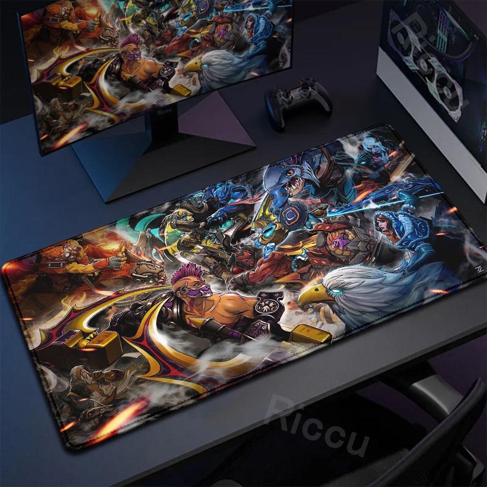Anime Mauspads DOTA 2 Gummi Teppich Computerspiel Zubehör Groß Rutschfest Tapis De Souris Mauspads Schreibtischunterlage Schreibtischschutz