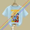 2026 Summer New  Digita Printing Japanese Anime Dragon Ball Boys and Girls Tshirt Children Street Leisure Fashion Cosplay Top