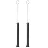 2PCS Plastic+Metal Drum Sticks Brush Black Steel Wire Stick Brush Drum Brushes  For Jazz Drum Set