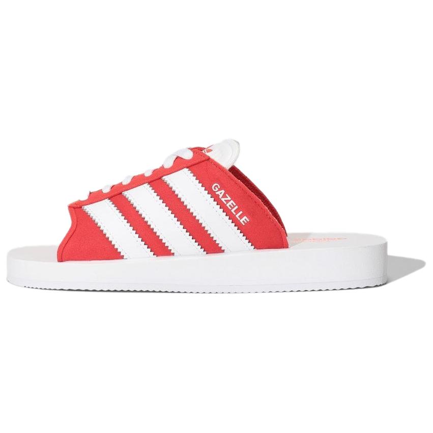 Adidas Originals Gazelle Beach Slides Womens Beach Red Cloud White Cloud White JQ7424 39