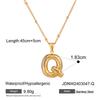 Stainless Steel Letter Necklace Pendant, High-end Collar Chain, Titanium Steel Jewelry for The Neck.