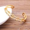High Quality Gold Color Pig Nose Shape Bangle For Women Punk Charm Bracelets & Bangles Luxury New Femme Party Birthday Jewelry