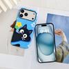 Film Phone Case 16pm 2-in-1 Smooth Surface Suitable for Apple 17 Black Cat Anti Drop Phone Protective Case