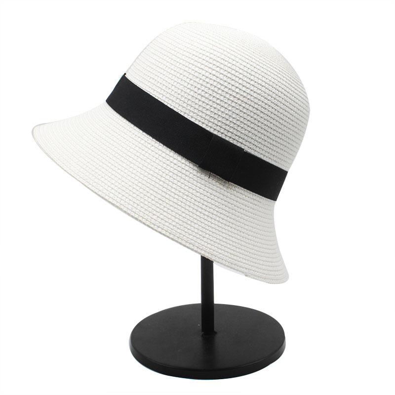 Summer Japanese Straw Hat Bucket Hat Women'S Breathable Sunshade Bucket Hat Casual Bell Basin Hat Tide