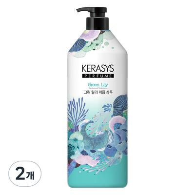 Shampooing parfumé Kerasys Green Lily, parfum lys, 2 pièces, 1 L