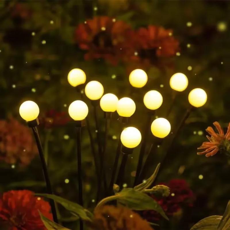 Outdoor Lights Solar Lawn Lamp Garden Lamp LED Wind-driven Firefly Ground Plug Lamp for Garden Lawn IP65 Landscape Holiday Light