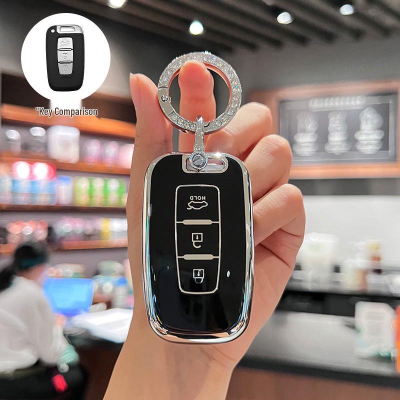 Compatible Key Cover for Beijing Hyundai Sonata 8, Old ix35/Langdong Models