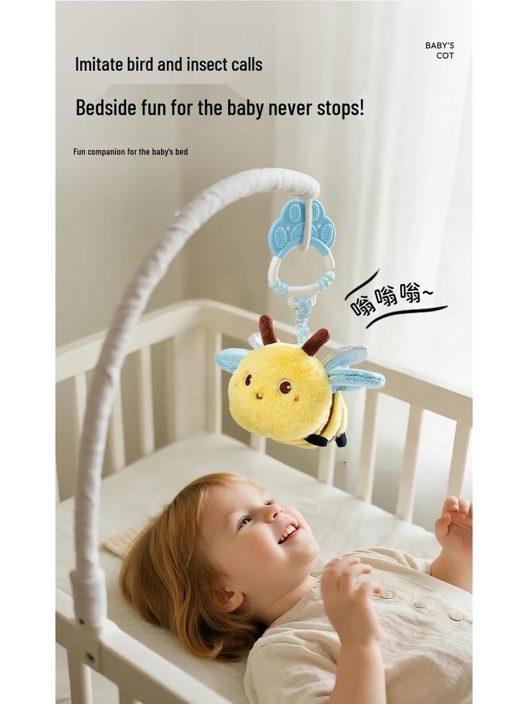 Jollybaby Insect Plush Hanging Mobile - Soothing Crib and Stroller Toy for Babies 0+