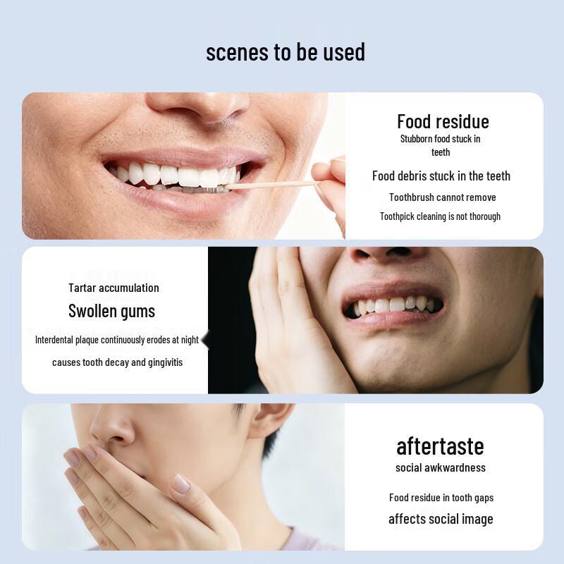 High Elastic Double-Line Dental Floss Picks