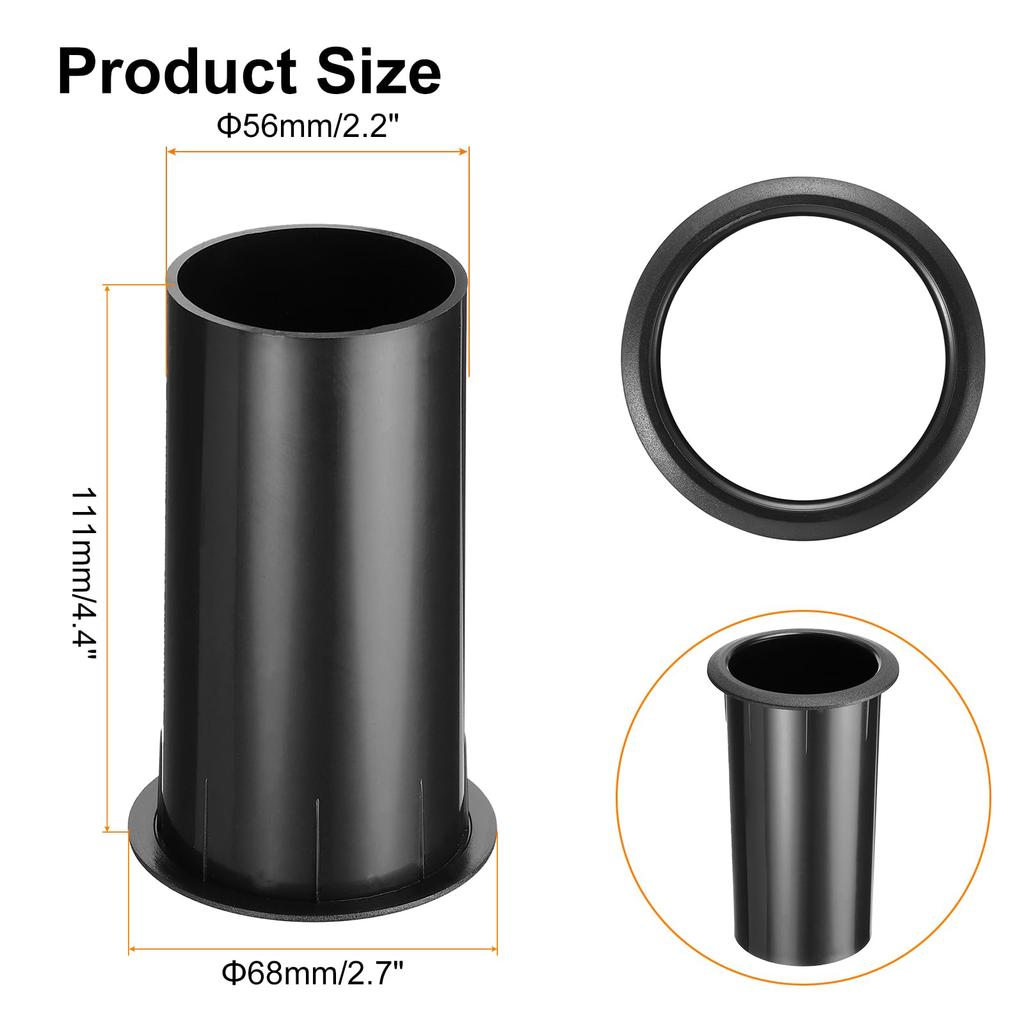 Uxcell 5 Stück x Lautsprecheranschluss Subwoofer Bassbox Bass-Woofer-Lautsprecher Bass-Luftkanäle für Lautsprechergehäuse 56x111/2.2 4.4" Rohre, Rohre, Boxen, Boxen, DJ/PA