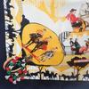 HERMES   scarf black/yellow silk Women