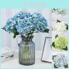 Stunning 55cm Artificial Silk Hydrangea Bouquet Perfect For Wedding And Home Decor