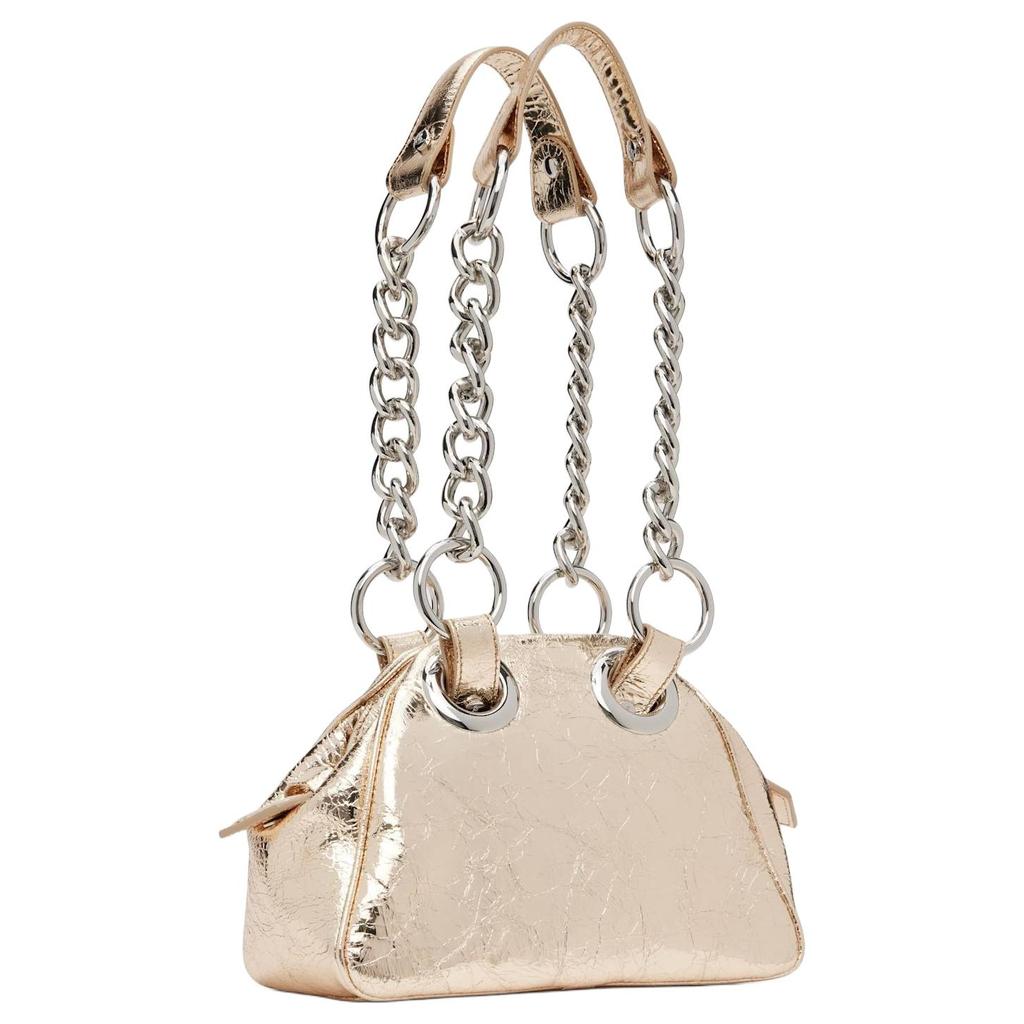 VIVIENNE WESTWOOD West Queen Archive Brand Logo Leather Shoulder Bag Women Shoulder Bag Gold 46020008WL00A7R401