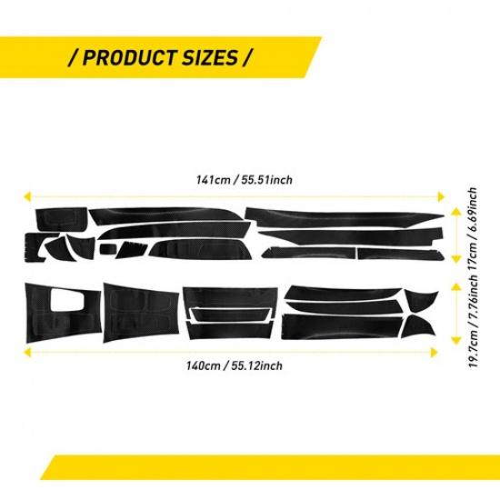 3D PVC Center Control Console Cover Carbon Fiber Protector Fit BMW X6 2008-2014