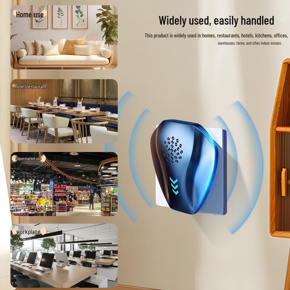Ultrasonic 360° Dual Wave Mouse Repeller - Smart Electronic Cat Deterrent